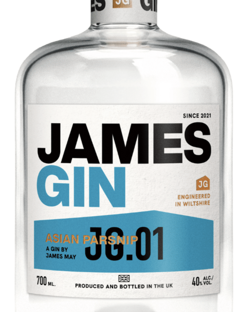 James Gin Asian Parsnip Gin Bottle